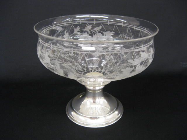 Hawkes Etched Crystal & Sterling