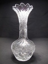 Hawkes Gravic cut glass vase.