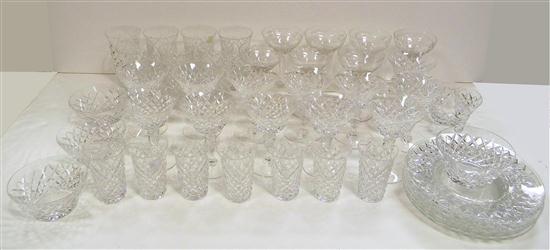 Hawkes signed cut crystal ''Delft