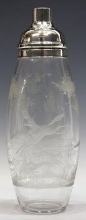 HAWKES STERLING-MOUNTED GLASS