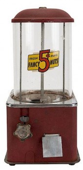 HAWKEYE NOVELTY CO. 5 CENT NUT