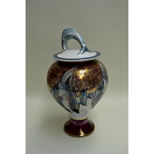 HAWKINS POTTERY ANGEL FISH GINGER