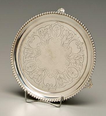 Hayden & Gregg coin silver tray,