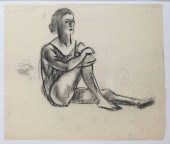 HAYLEY LEVER CHARCOAL DRAWING