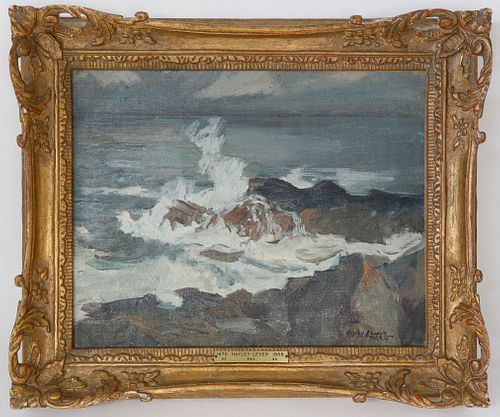 HAYLEY LEVER OIL ON CANVAS "ROCKS