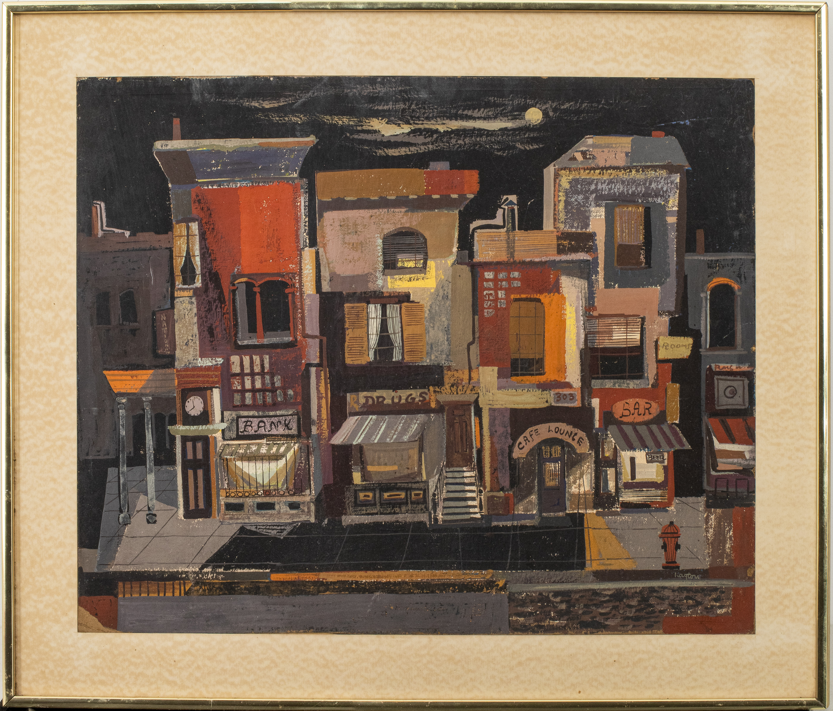 HAYTON SIGNED STREET SCENE