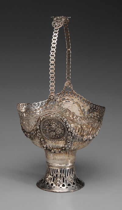 Hazorfim Silver Basket Israel, 20th