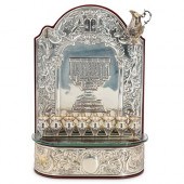 HAZORFIM STERLING MENORAH ON W