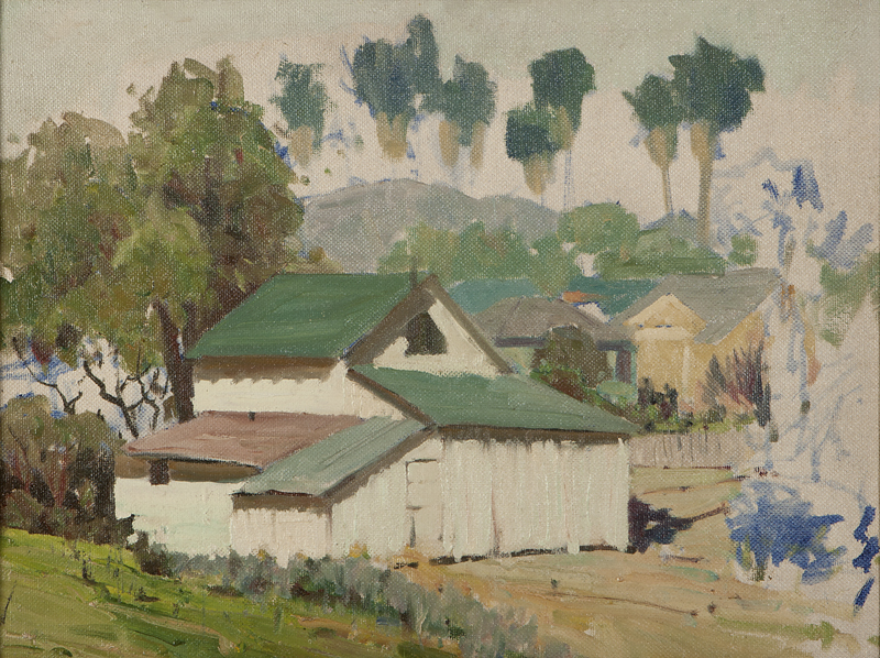 ''Hazy Los Angeles Morning'' oil on