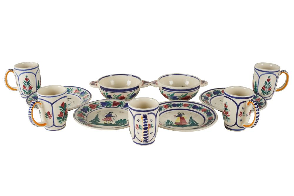 HB QUIMPER POTTERY PARTIAL