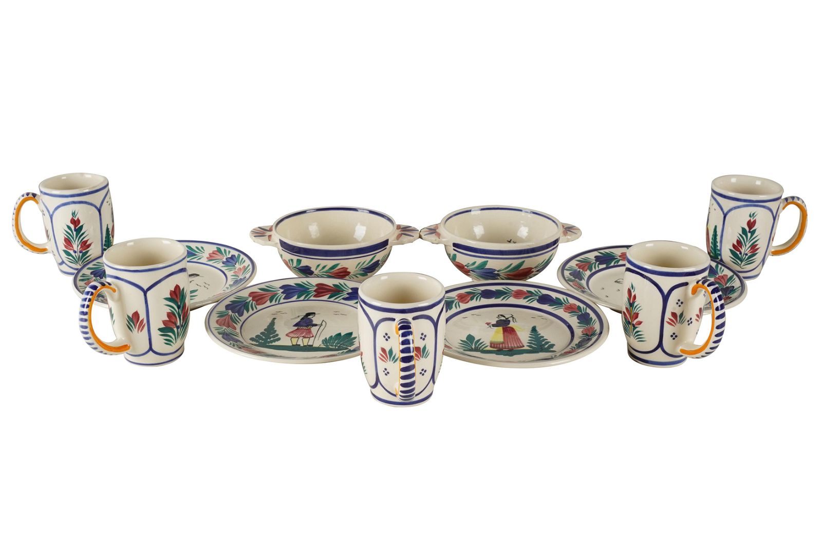 HB QUIMPER POTTERY PARTIAL