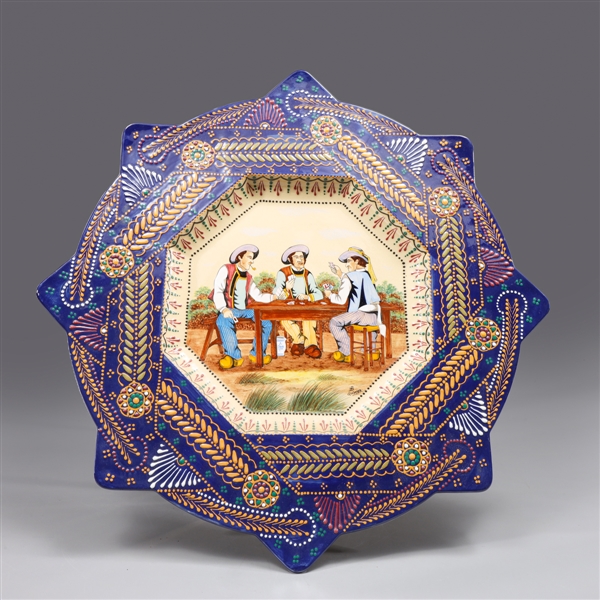 HB Quimper pottery star shape