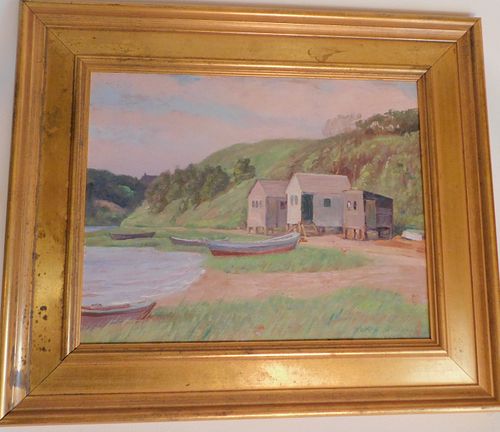 HC DUNBAR CAPE COD PAINTINGOil on