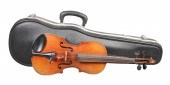 HE Woods 7/8 size violin, labe