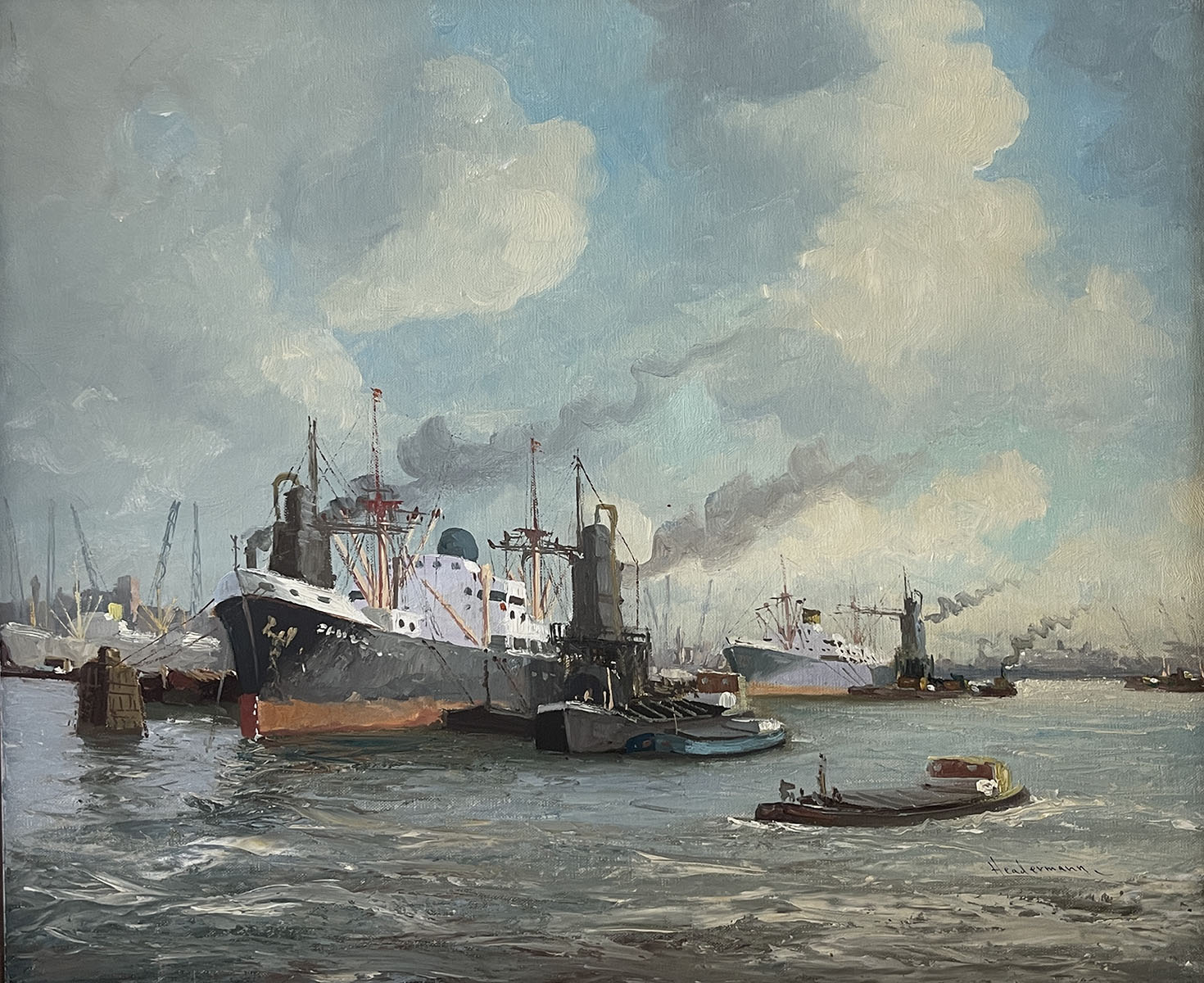 HEADERMANN HARBOR PAINTING WITH