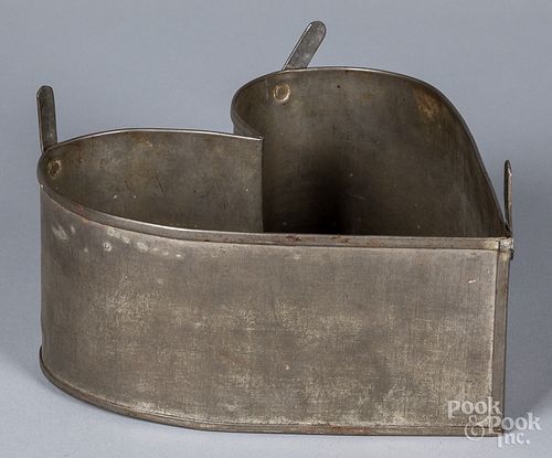 HEART SHAPED CAKE TIN, LATE 19TH