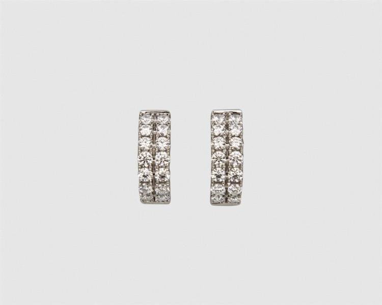 HEARTS ON FIRE 18K WHITE GOLD AND