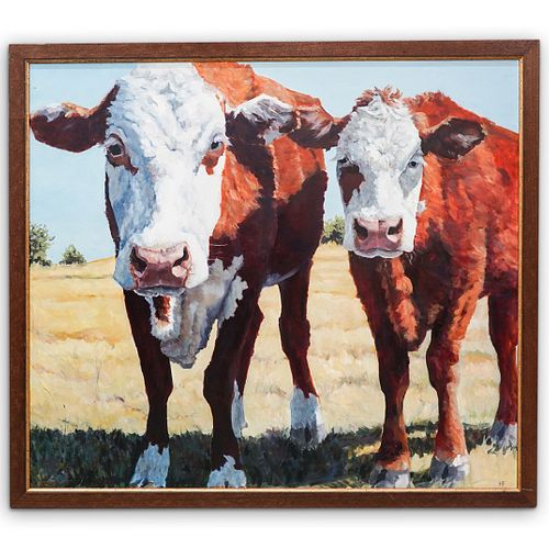 HEATHER FOSTER "CURIOUS TWO" OIL ON