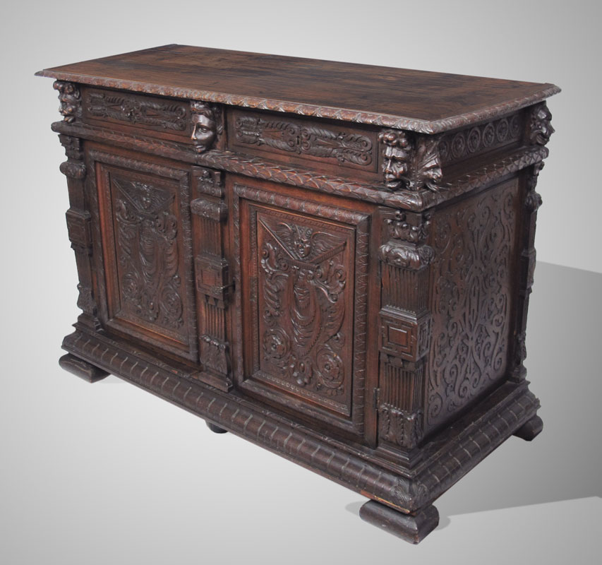 HEAVILY CARVED FIGURAL ITALIAN