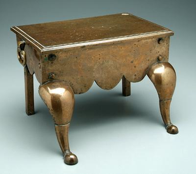 Heavy brass coachman, cabriole
