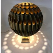 Heavy brass Ruche lamp in the