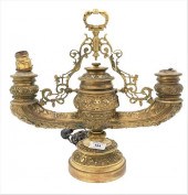 HEAVY BRONZE DOUBLE ARM CENTER