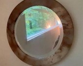 HEAVY CIRCULAR ALABASTER WALL