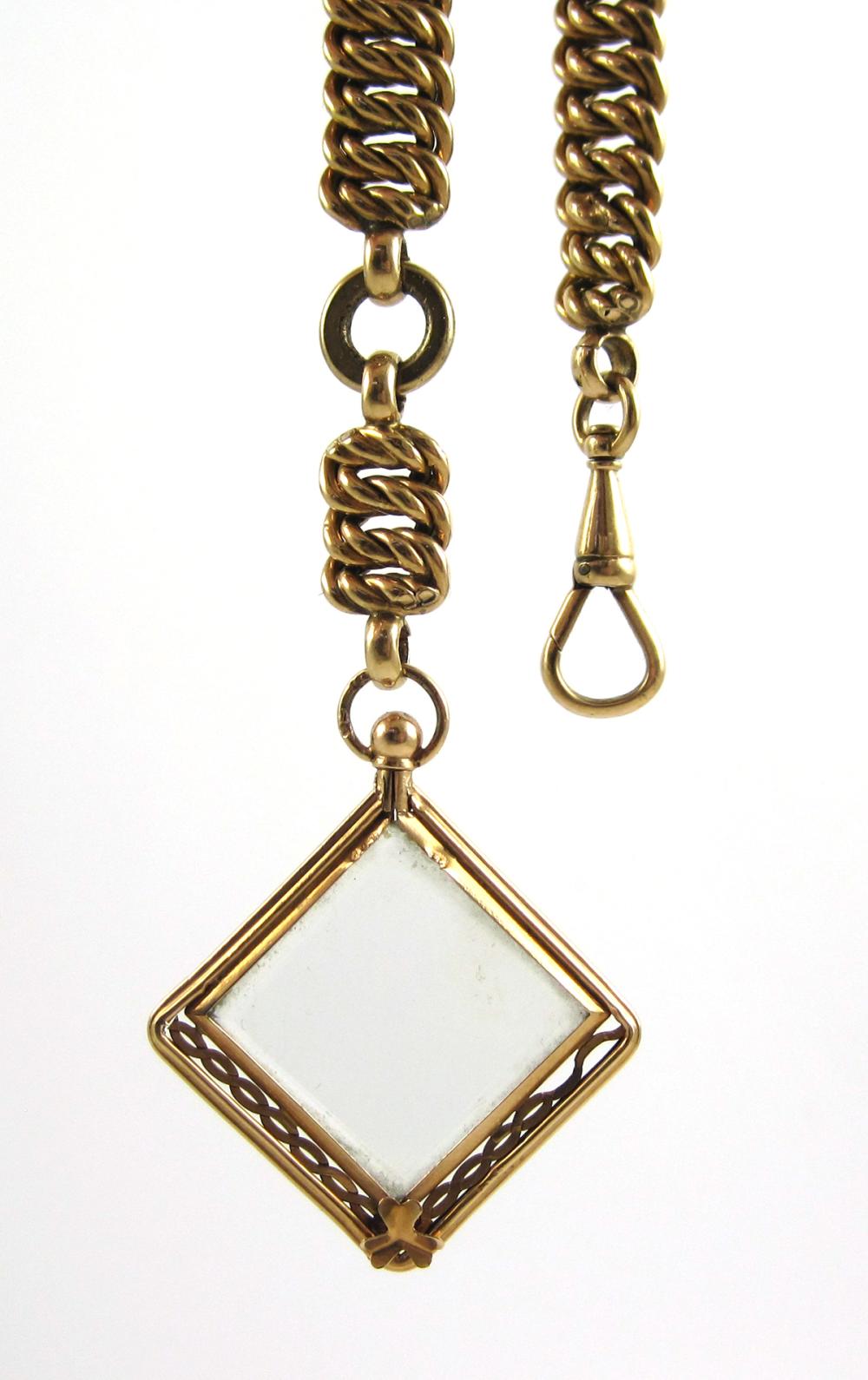 HEAVY FOURTEEN KARAT GOLD POCKET