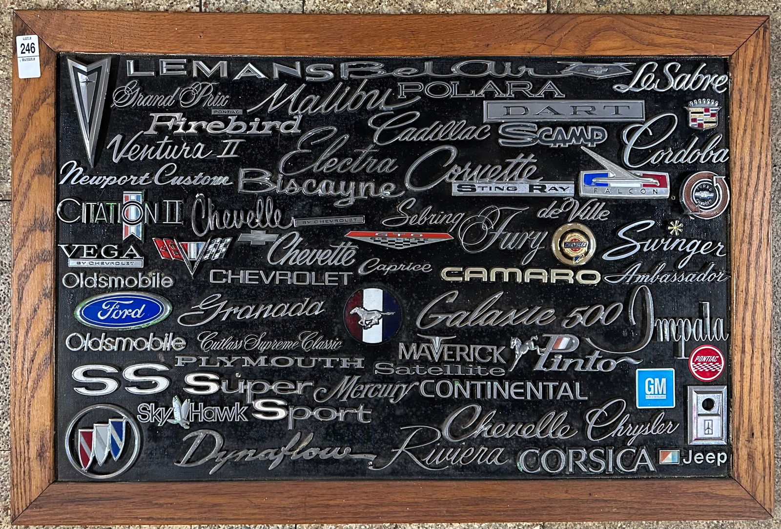 HEAVY FRAMED COLLECTION OF AUTO