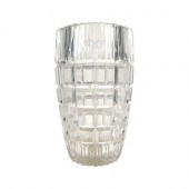 HEAVY GEOMETRIC CUT CLEAR CRYS