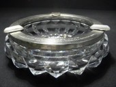 Heavy German cut crystal silve