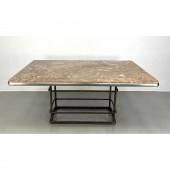 Heavy Industrial Marble Top Di