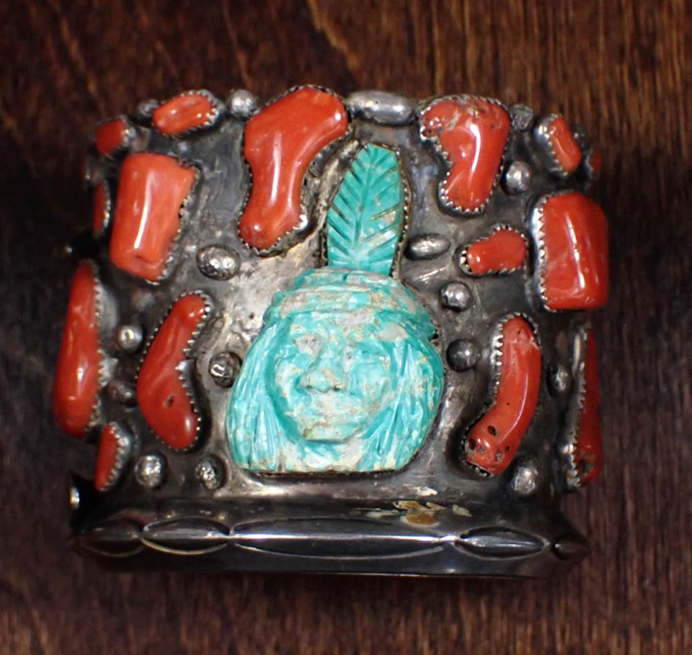 HEAVY SIGNED NATIVE AMERICAN CUFF