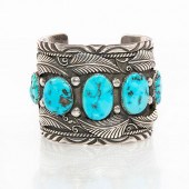 HEAVY SILVER NAVAJO TURQUOISE