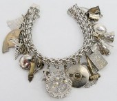 HEAVY STERLING SILVER DOUBLE C