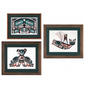 HEBER REECE, GROUP OF THREE SI