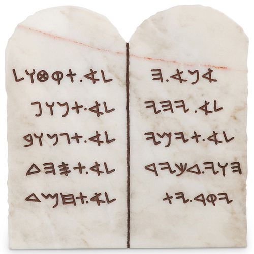 HEBREW "10 COMMANDMENT" STONE