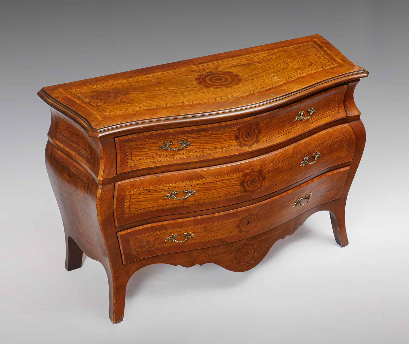 HECKMAN BOMBAY INLAID CHEST: