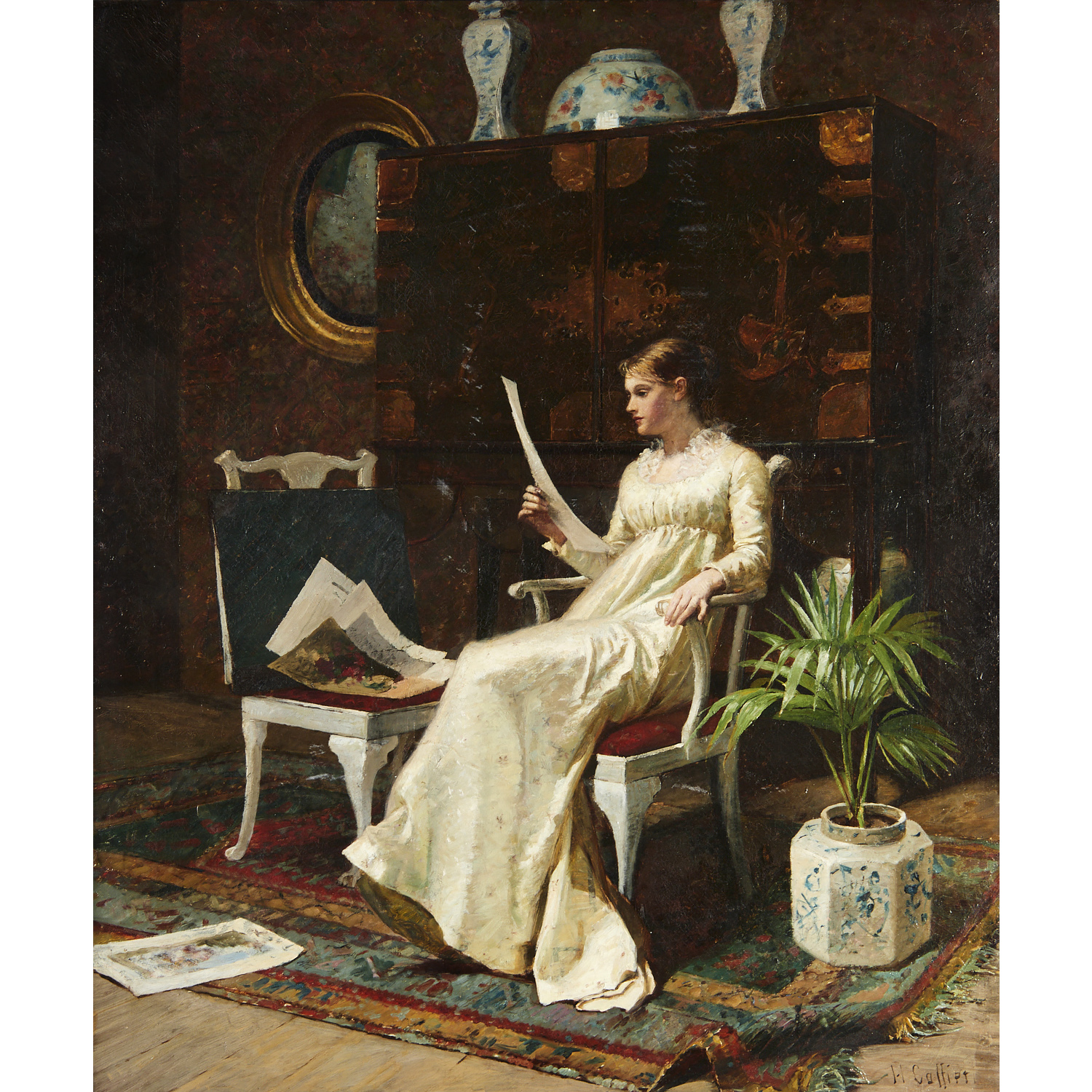 HECTOR CAFFIERI, OIL ON CANVAS