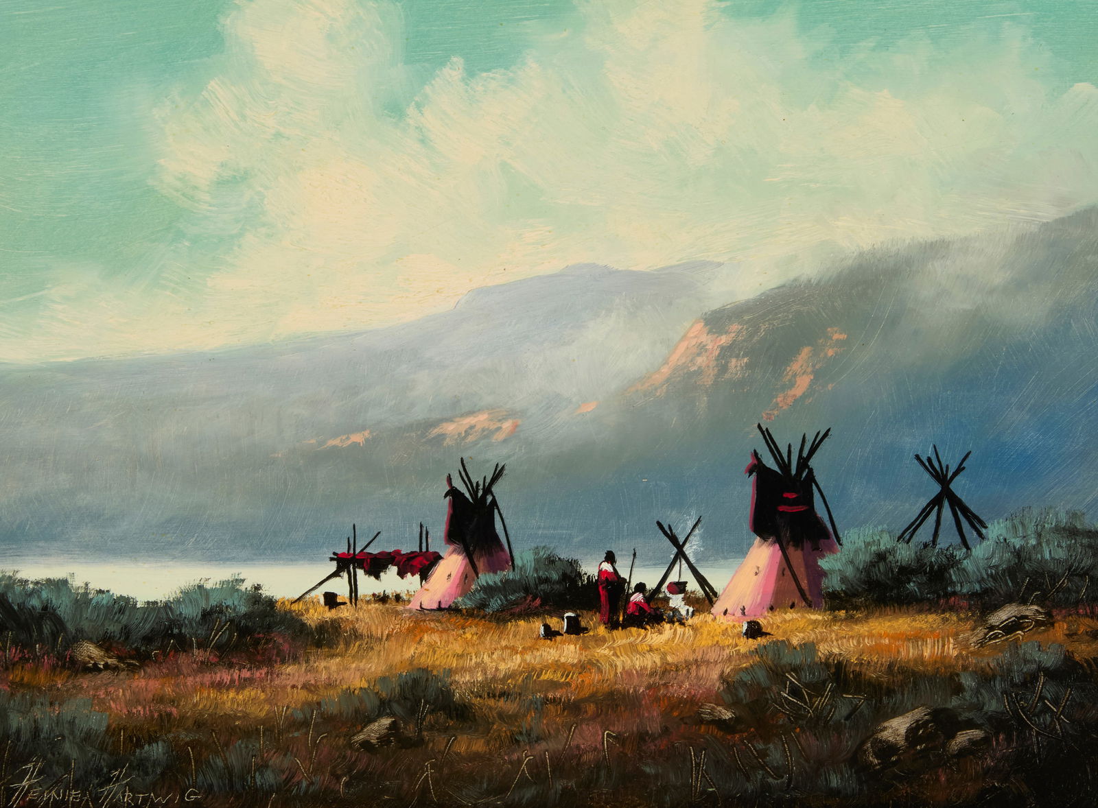 HEINIE HARTWIG (B. 1937), "MOUNTAIN