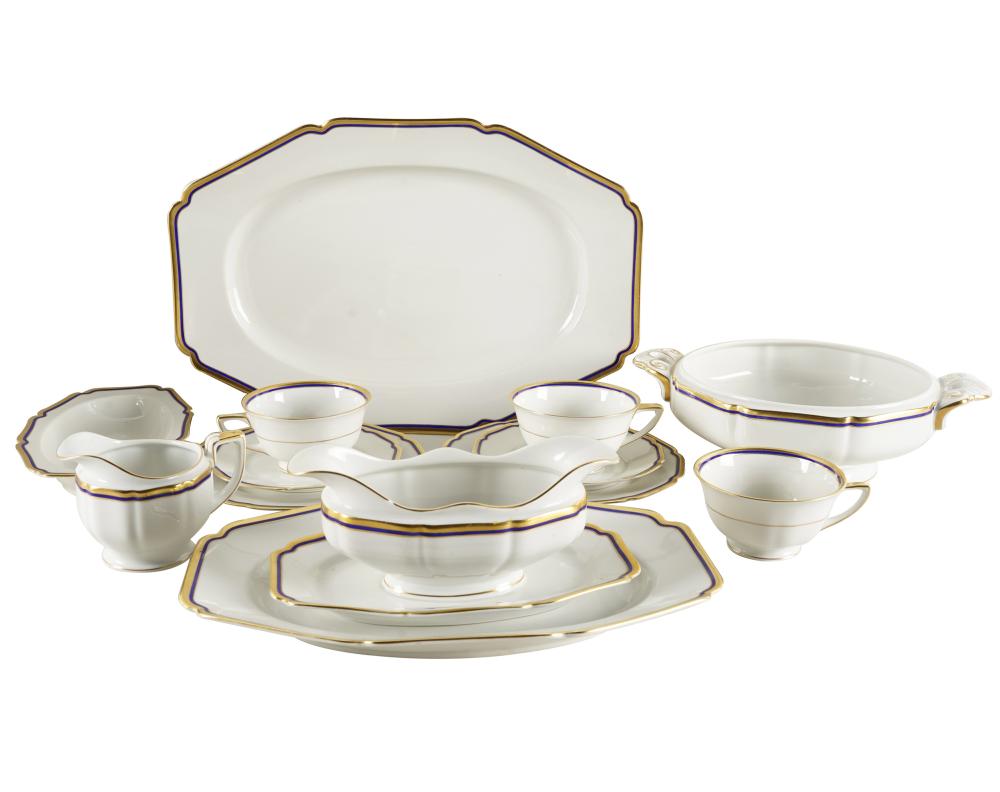 HEINRICH GILT & COBALT PORCELAIN