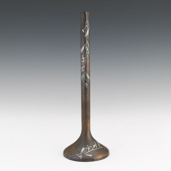 HEINTZ ART METAL STERLING ON BRONZE