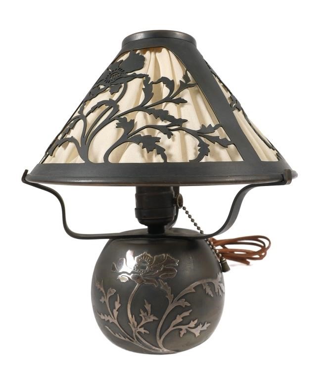 HEINTZ ART METAL STERLING ON BRONZE
