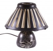 HEINTZ STERLING ON BRONZE LAMP