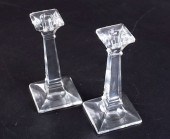 HEISEY ARISTOCRAT CLEAR CANDLE