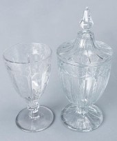 HEISEY GLASS FOOTED CELERY VAS