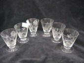 Heisey Glass ''Fox Chase'' Etc