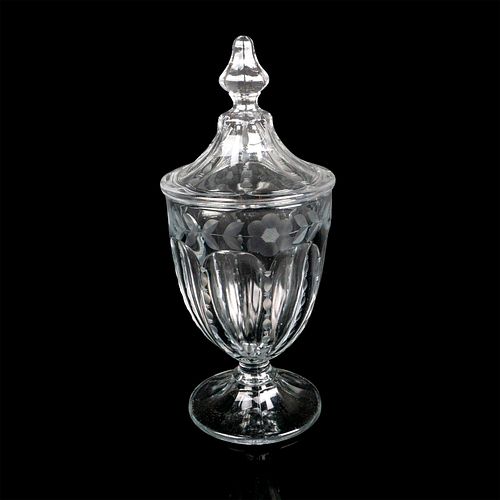 HEISEY GLASS LIDDED CANDY JARA