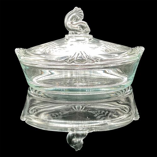 HEISEY ORCHID QUEEN ANNE FLORAL