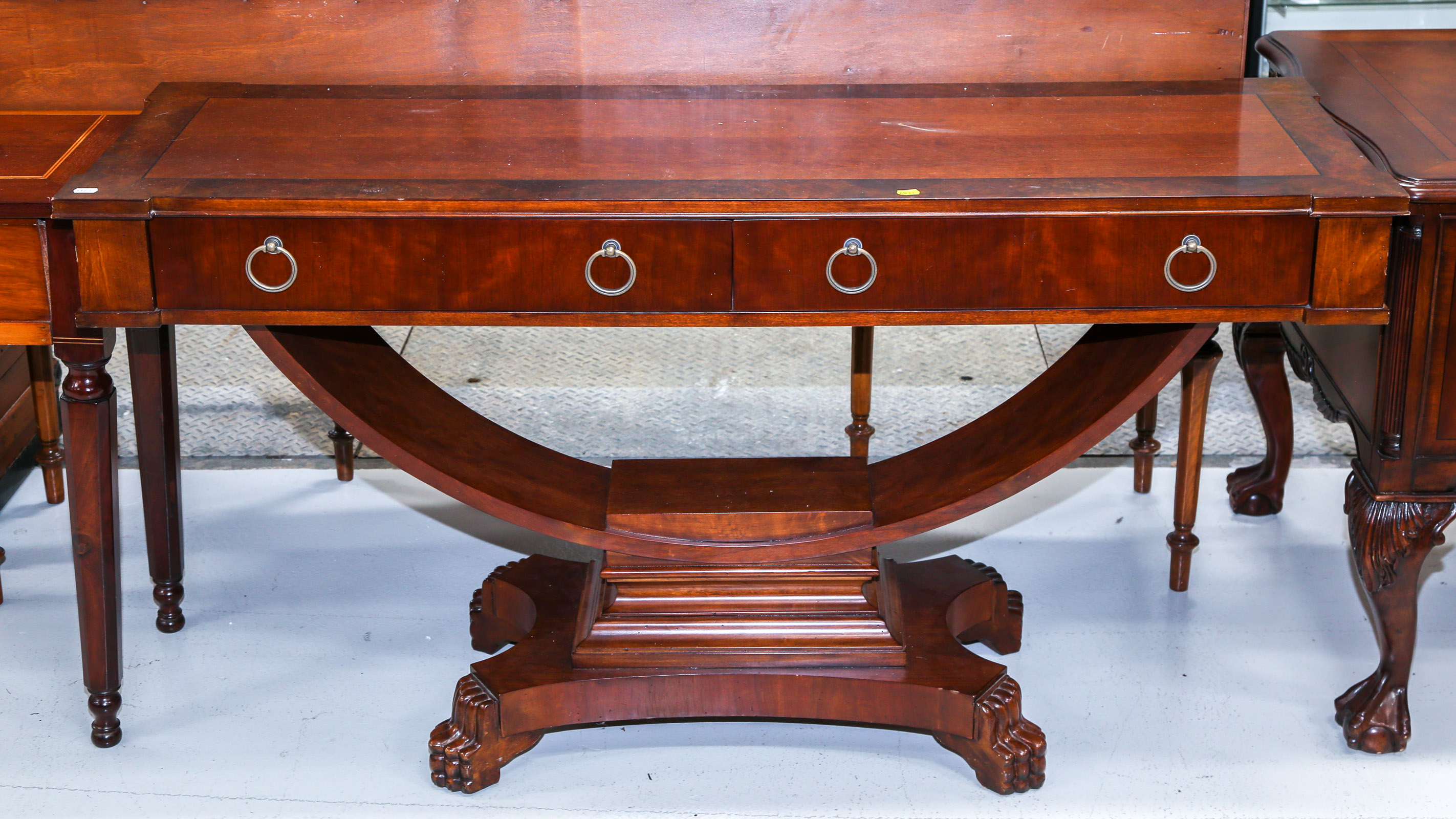 HEKMAN MAHOGANY CONSOLE TABLE